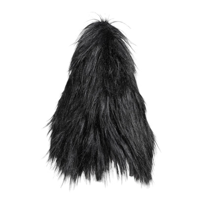 Dolce & Gabbana Black Acrylic Fur Womens Bucket Hat