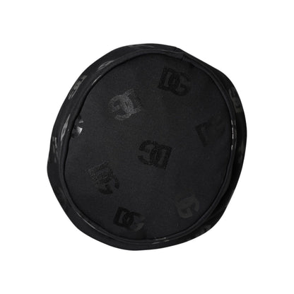 Dolce & Gabbana Black DG Monogram Polyester Jacquard Bucket Hat