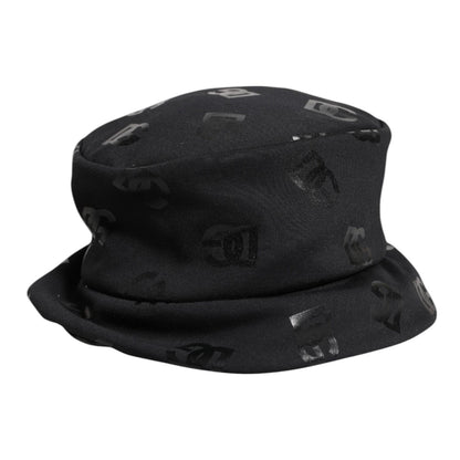 Dolce & Gabbana Black DG Monogram Polyester Jacquard Bucket Hat