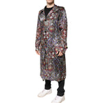 Dolce & Gabbana Multicolor Royal Bee Crown Trench Coat Jacket JKT3795-48