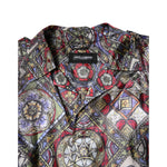 Dolce & Gabbana Multicolor Royal Bee Crown Trench Coat Jacket JKT3795-48