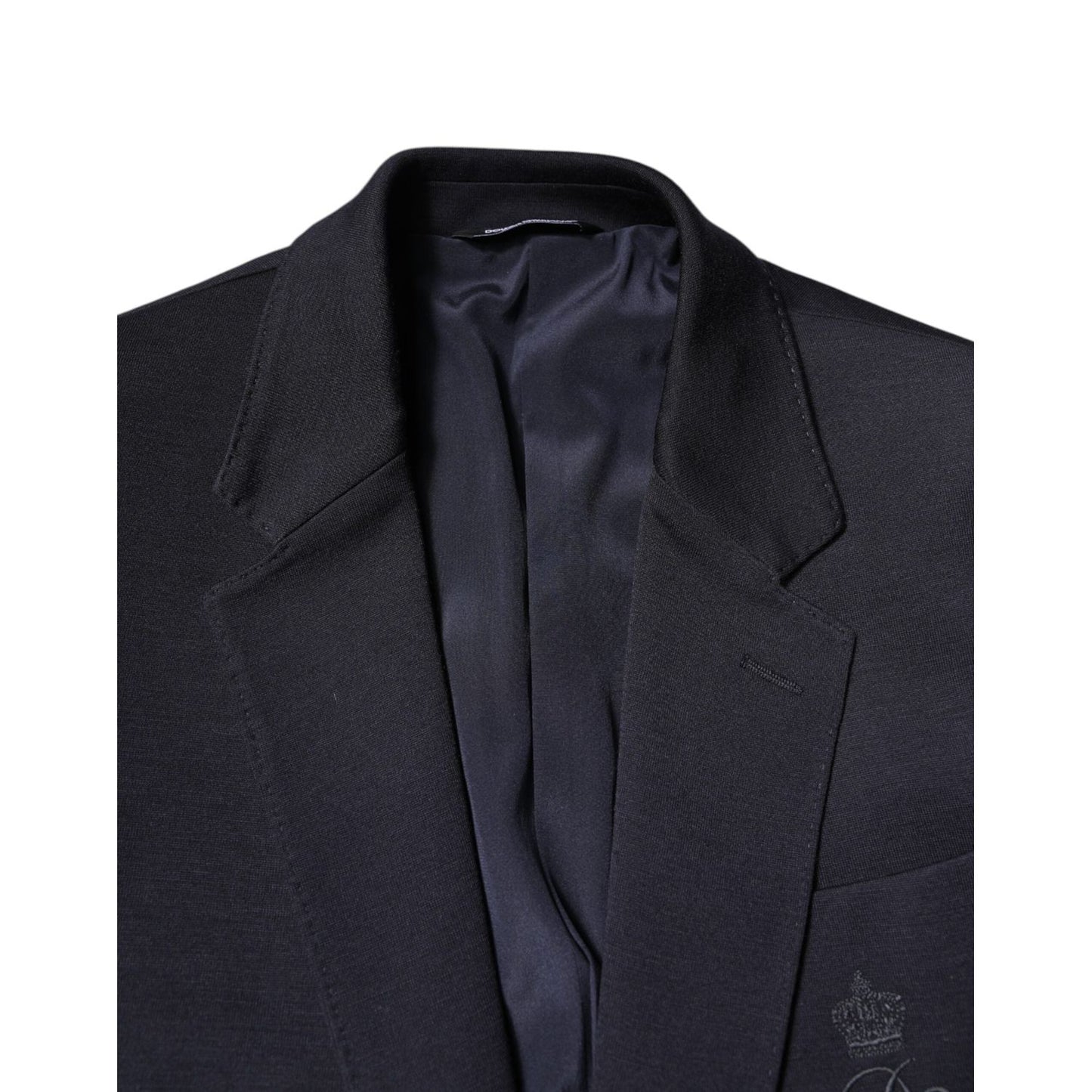 Dolce & Gabbana Black Wool Single Breasted Coat Suit Blazer JKT41381-48