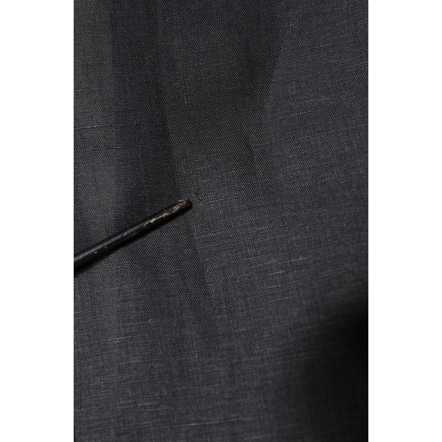 Dolce & Gabbana Black Linen Single Breasted Men Coat Blazer JKT41382-46