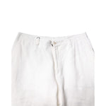 Dolce & Gabbana White Linen Mid Waist Men Dress Pants PAN76245-54