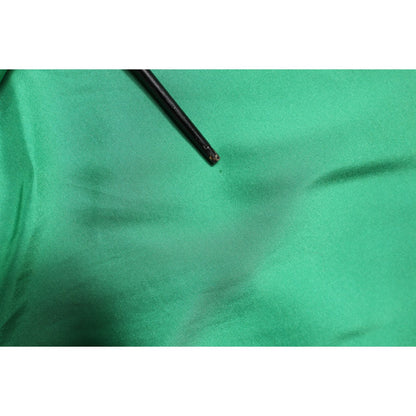 Dolce & Gabbana Green Silk Satin Long Sleeves Casual Shirt