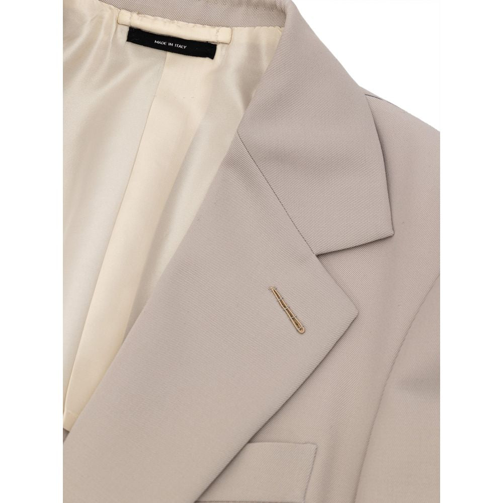 Tom Ford Beige Wool Blazer