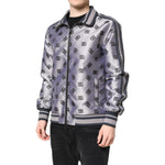 Dolce & Gabbana Gray Logo Monogram Full Zip Bomber Jacket JKT41415-50