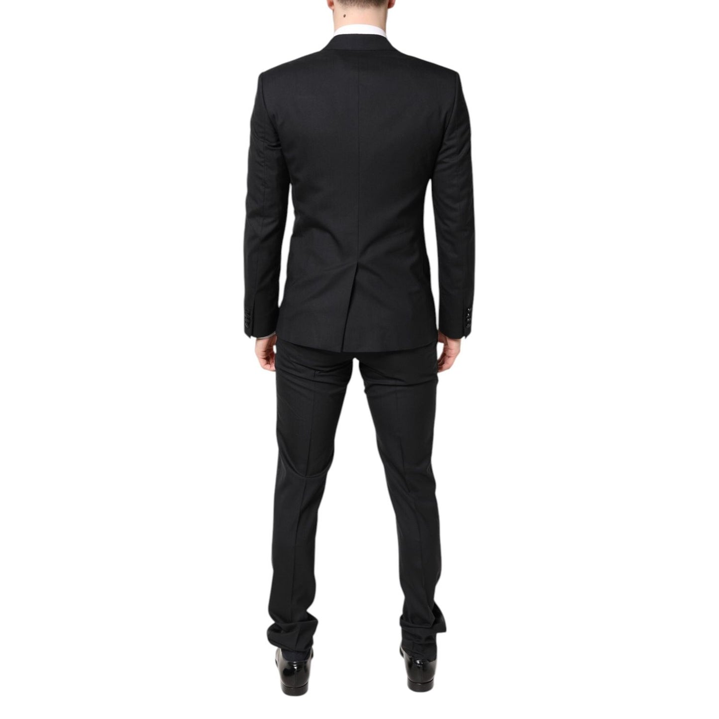 Dolce & Gabbana Black Wool Single Breasted 3 Piece Suit KOS2192-46