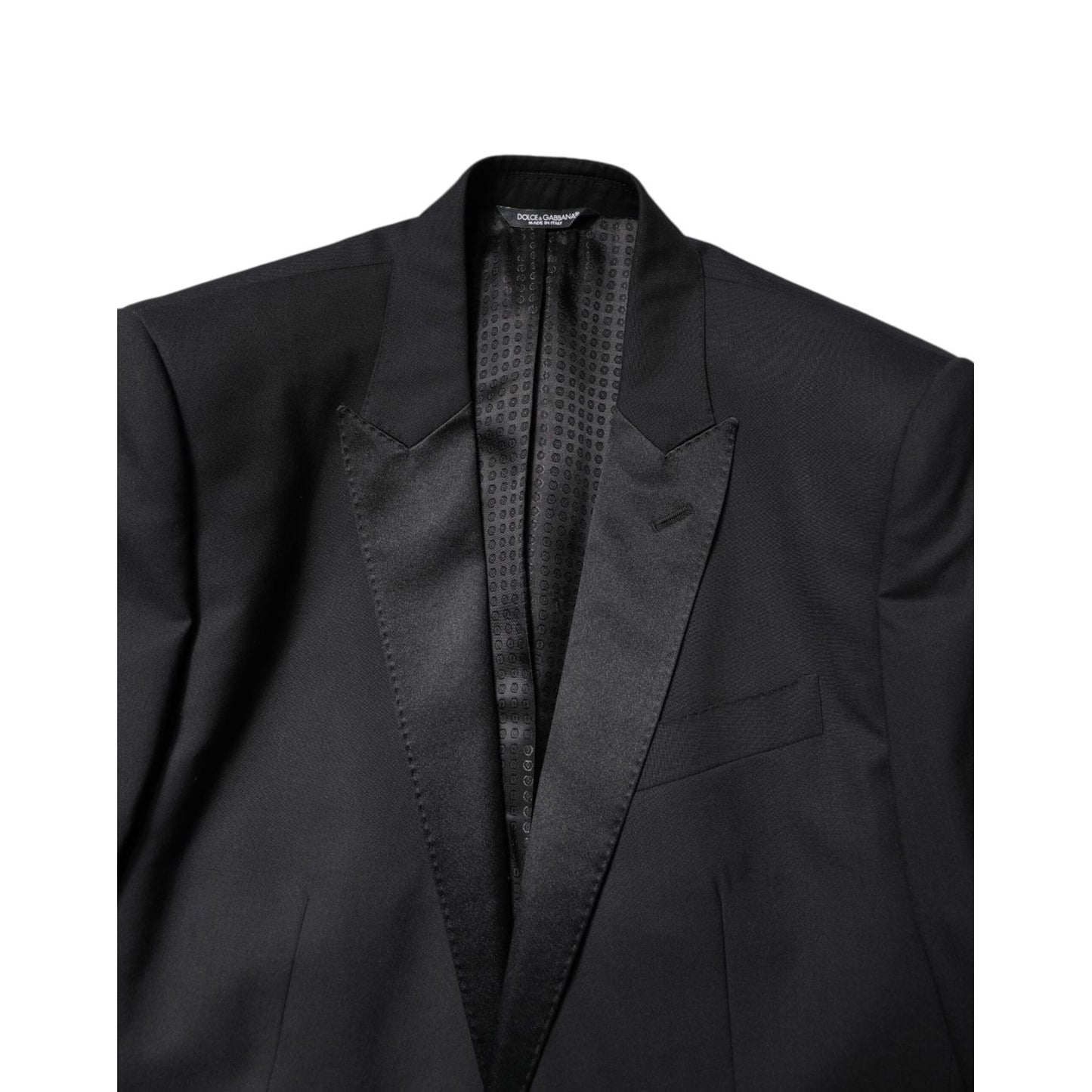 Dolce & Gabbana Black Wool Single Breasted 3 Piece Suit KOS2192-46