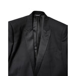 Dolce & Gabbana Black Wool Single Breasted 3 Piece Suit KOS2192-46