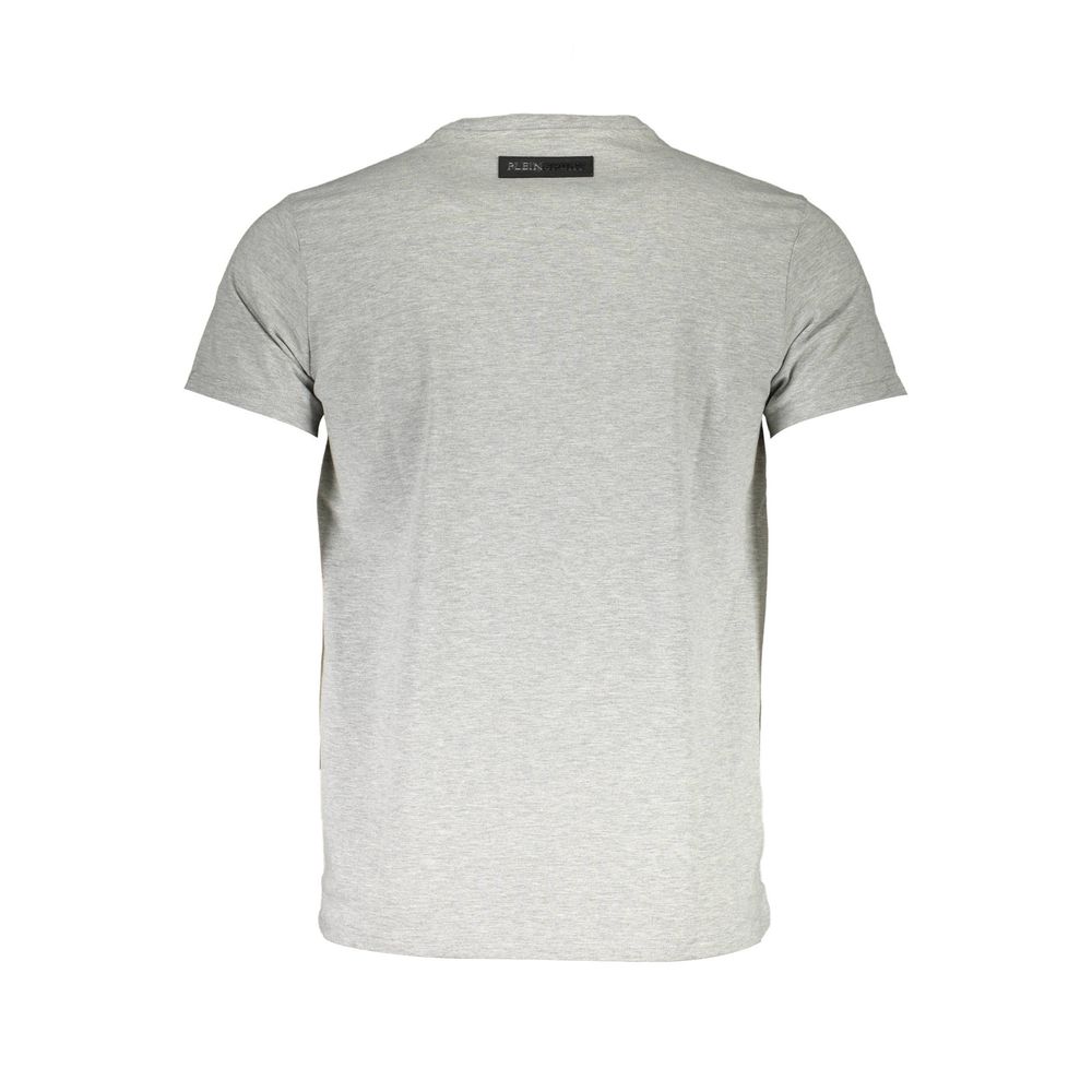 Back view of Plein Sport Brown Cotton Men T-Shirt showing quality craftsmanship and style.