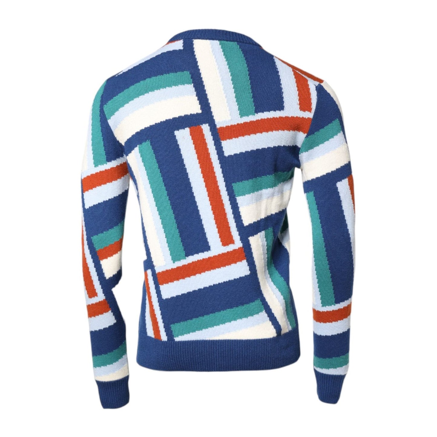 Dolce & Gabbana Multicolor Cashmere Knit Pullover Sweater TSH90252-48