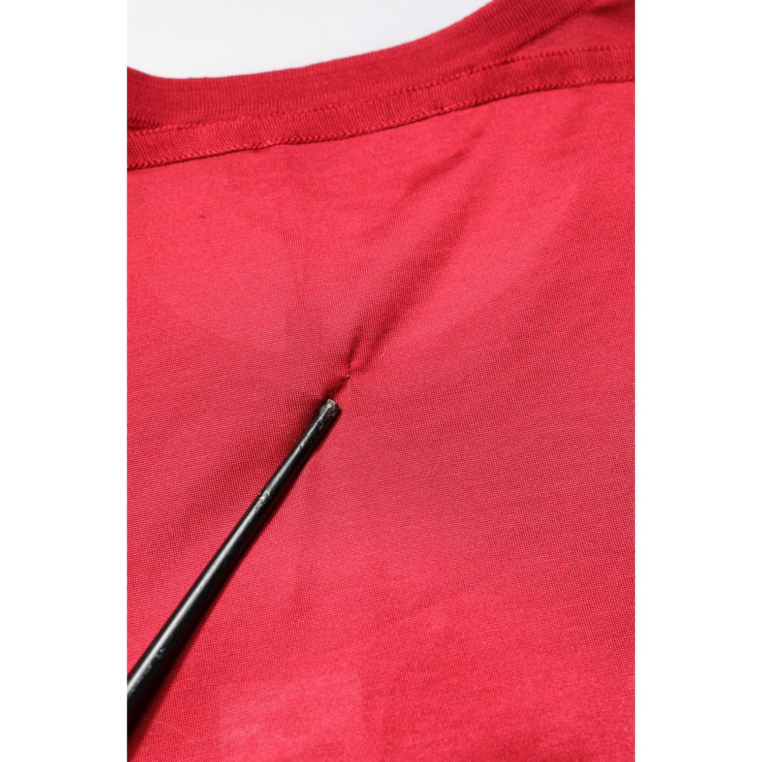 Dolce & Gabbana Red Silk DG Crown Logo Short Sleeve T-shirt