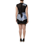Dolce & Gabbana Black Blue Sleeveless Denim Mini Dress DR81717-40