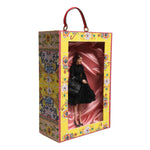 Dolce & Gabbana Black Dress Ceramic Porcelain Fashion Leather Sicily Dolls SMY11087