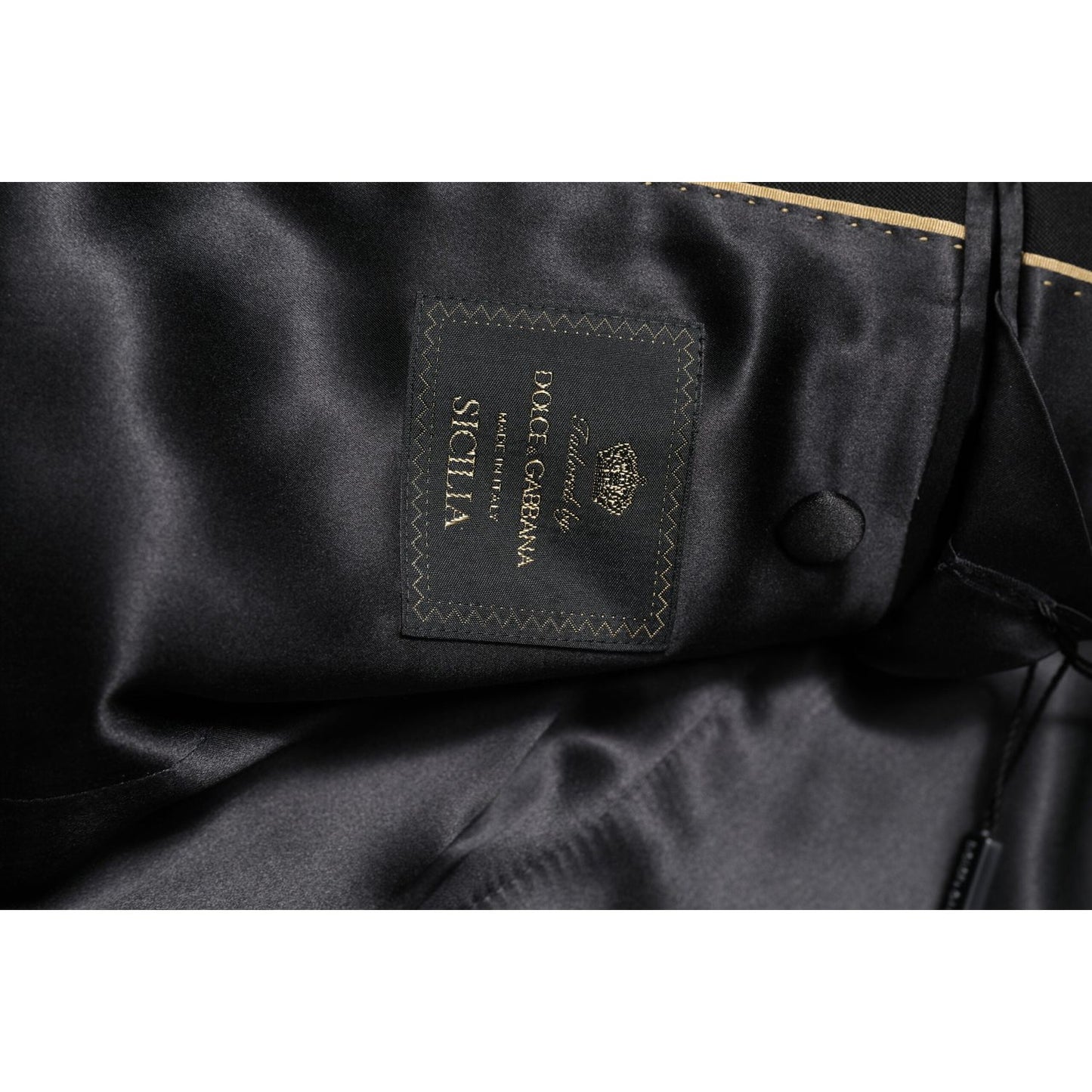 Dolce & Gabbana Black SICILIA CrystalEmbellished Coat Blazer KOS2312-46