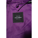 Dolce & Gabbana Purple Double Breasted Men Suit Coat Blazer KOS2314-48