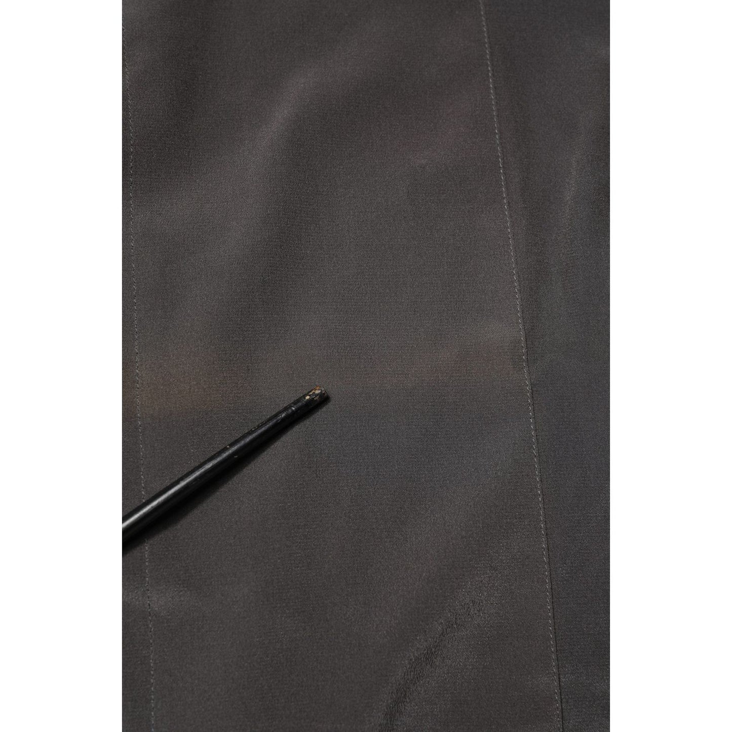 Dolce & Gabbana Dark Gray Silk GOLD Dress Formal Shirt TSH90443-37