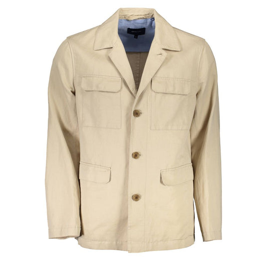 Gant Beige Cotton Men Jacket