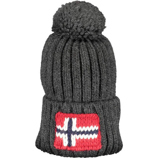 Napapijri Gray Acrylic Men Cap NA-15228