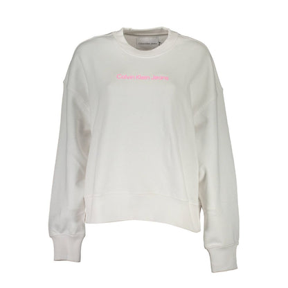 Calvin Klein White Cotton Sweatshirt