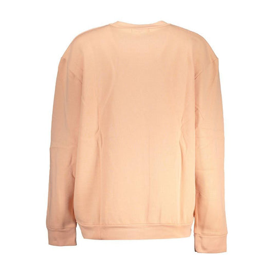Cavalli Class Elegant Pink Fleece Crew Neck Sweater CA-28649-S