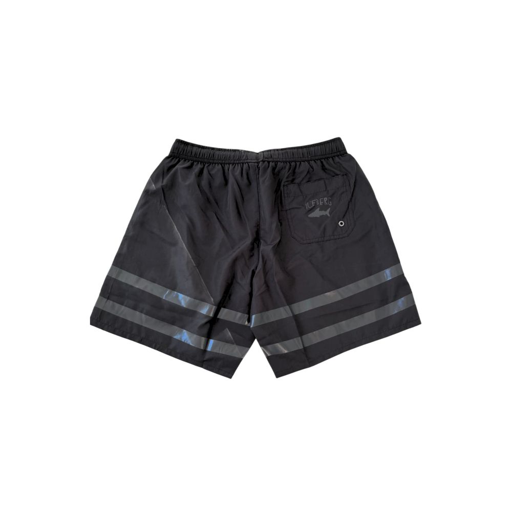 Iceberg Black Polyester Men's Swim Short