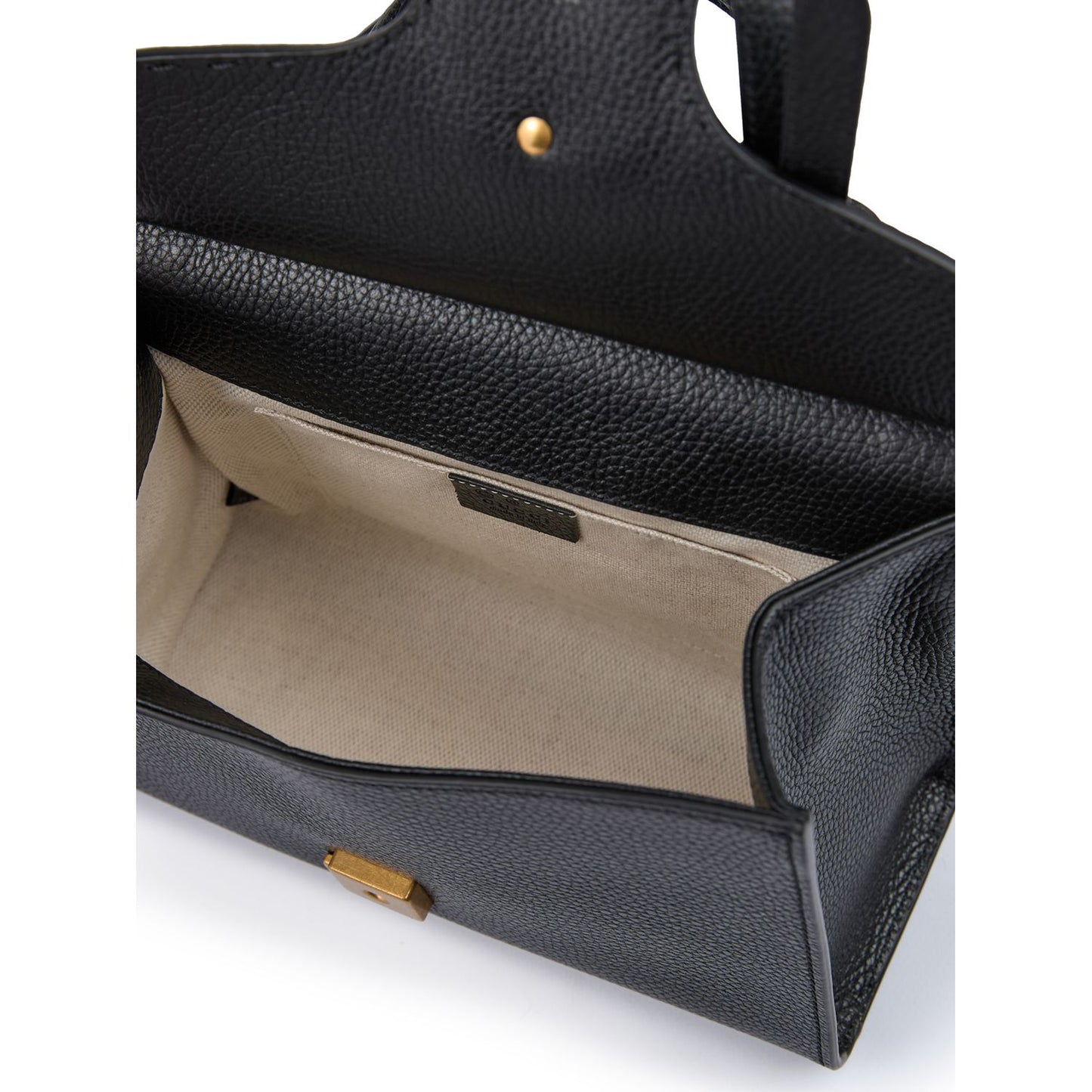 Gucci Black Leather GG Marmont Handbag