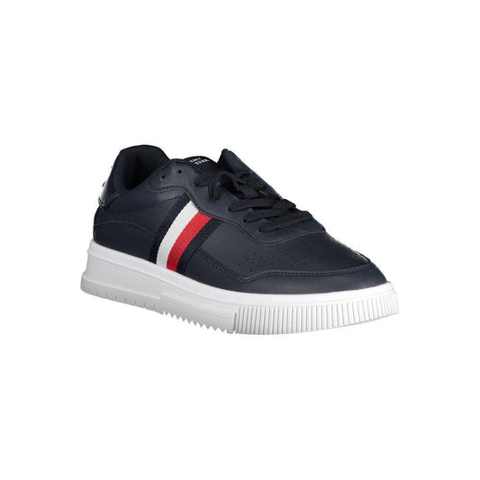 Tommy Hilfiger Blue Leather Men Sneaker