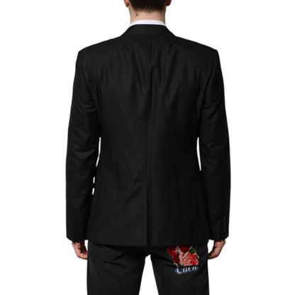 Dolce & Gabbana Black Single Breasted Suit 2 Piece Jacket