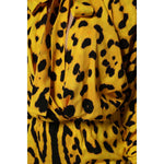 Dolce & Gabbana Yellow Leopard Long Sleeves Jumpsuit Dress TSH90441-36