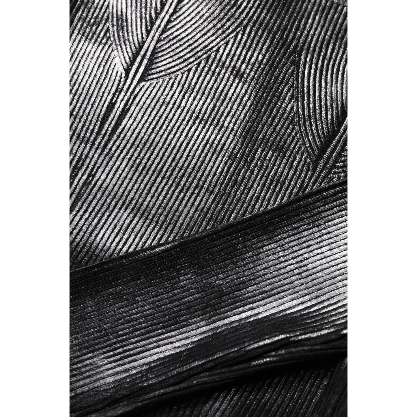 Dolce & Gabbana Black Viscose Long Sleeves Fitted Blouse Top