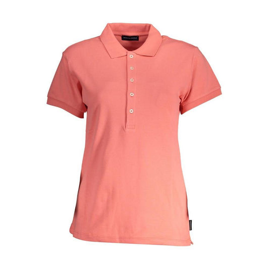 North Sails Pink Cotton Women Polo Shirt