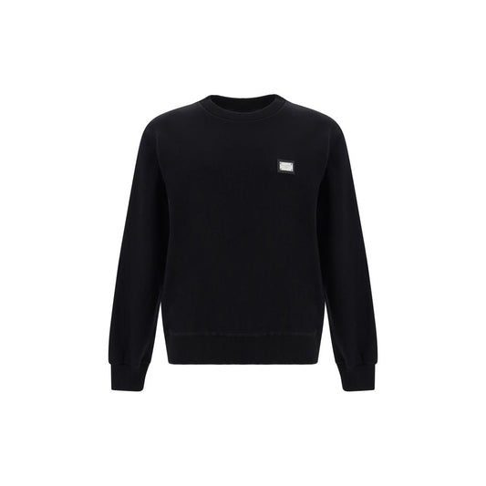 Dolce & Gabbana Black Cotton Sweatshirt