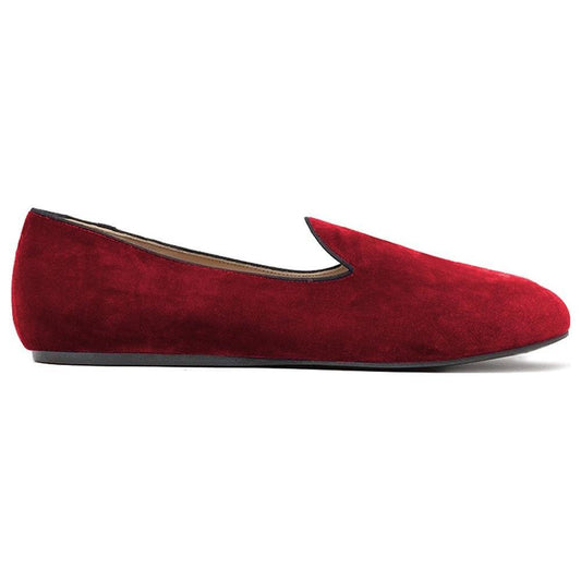 Charles Philip Red Velvet Loafer