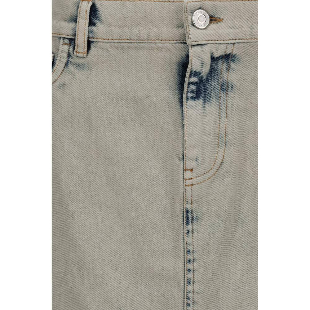 Coperni Asymmetric denim Miniskirt CO-COPJ89F2035GRY-IT36 | XS