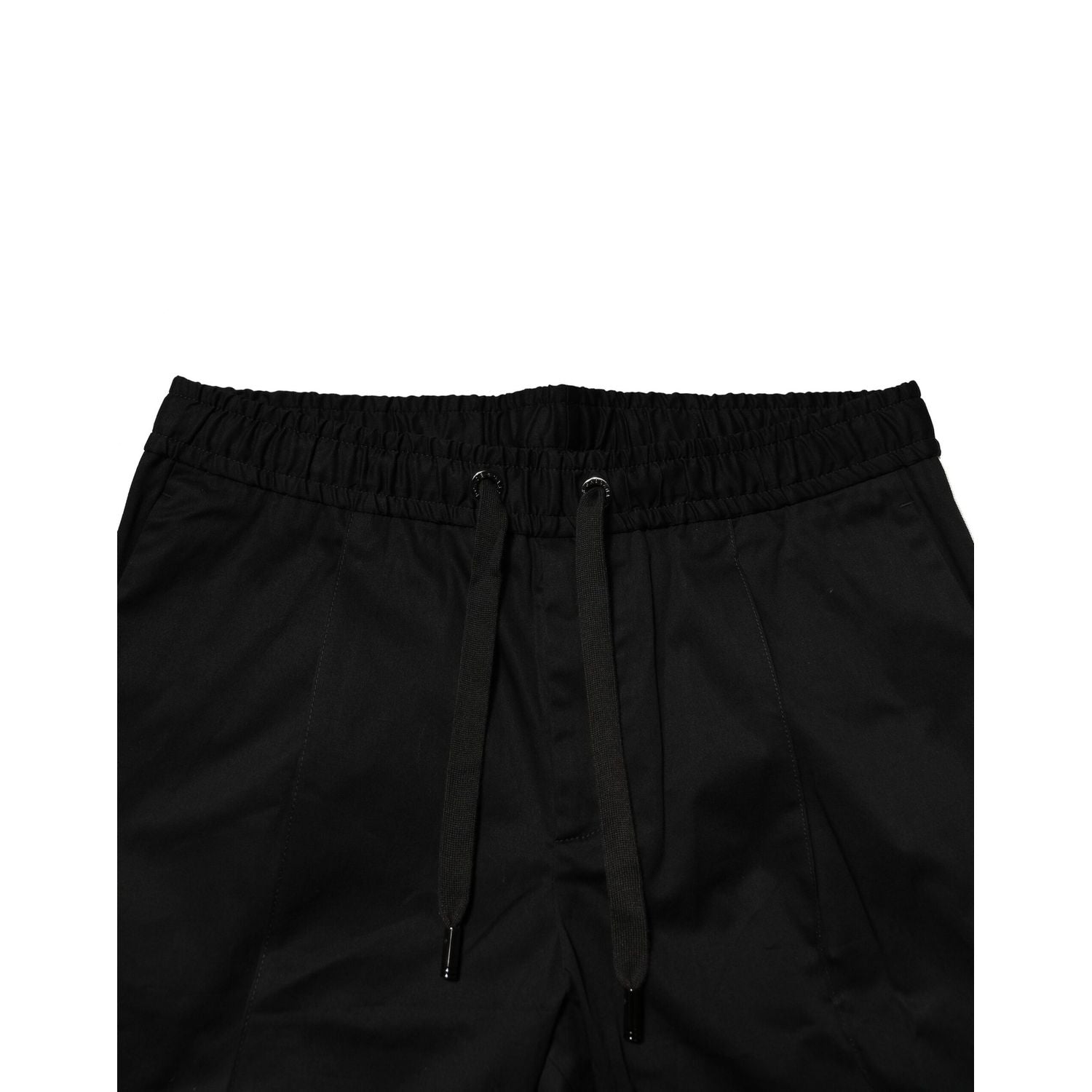 Dolce & Gabbana Black Cotton Mid Waist Jogger Pants