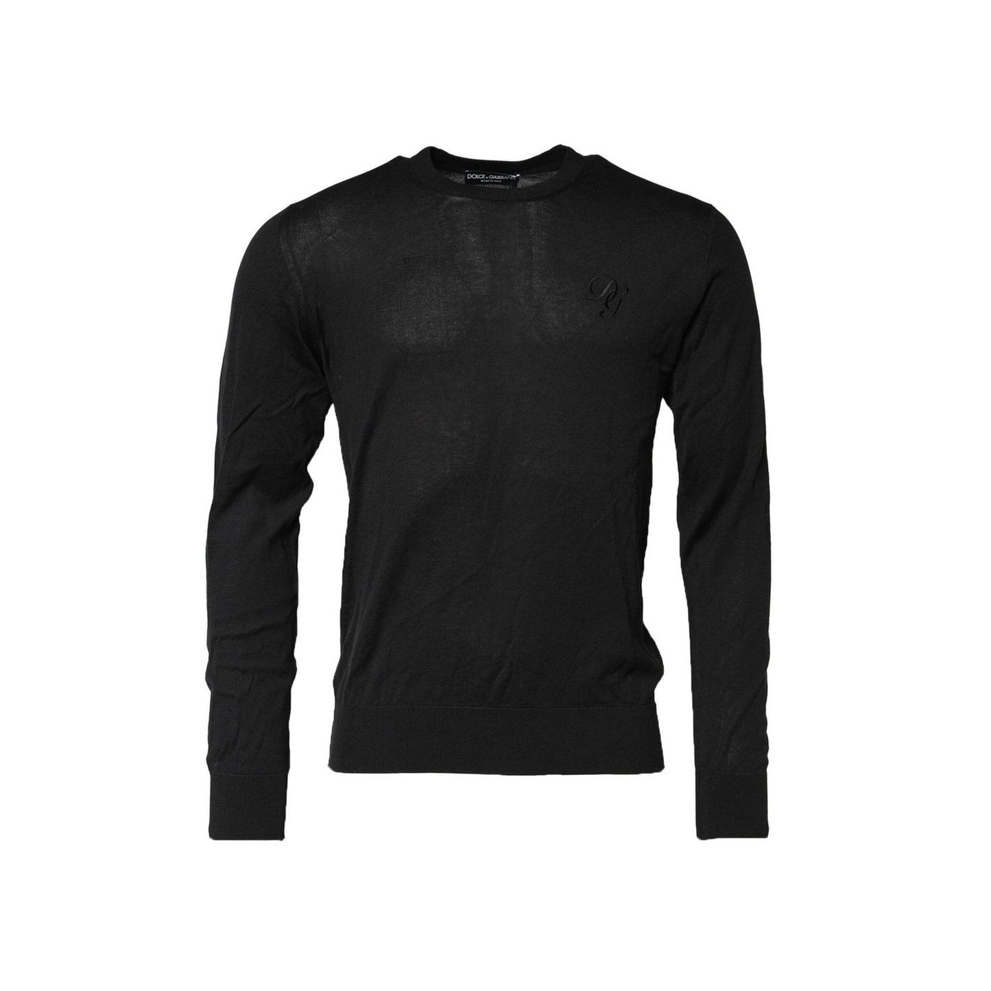 Dolce & Gabbana Dark Gray Cotton DG Logo Sweatshirt Sweater