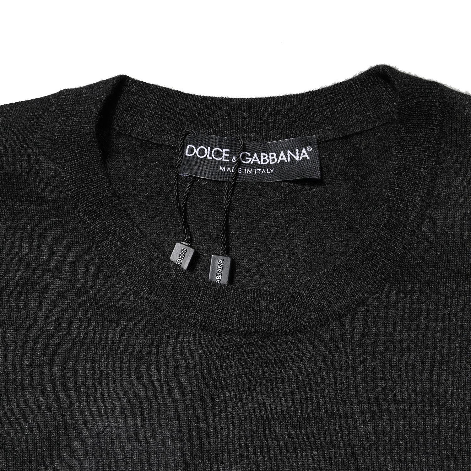 Dolce & Gabbana Gray Cashmere Crew Neck Sweatshirt Sweater