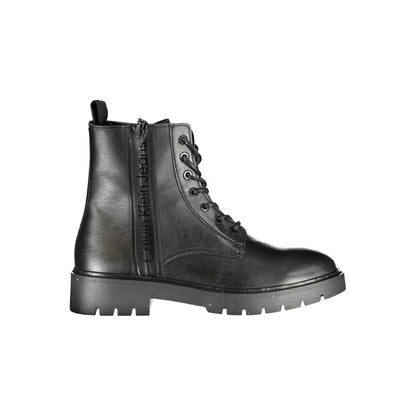 Calvin Klein Black Polyester Men Boot
