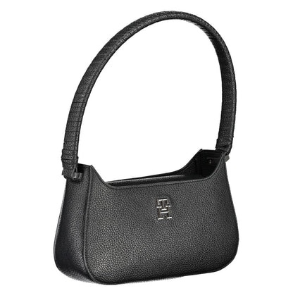 Tommy Hilfiger Black Polyurethane Women Handbag