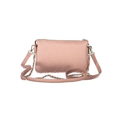 Mario Valentino Pink Polyethylene Women Handbag with removable shoulder straps and elegant design for versatile style.