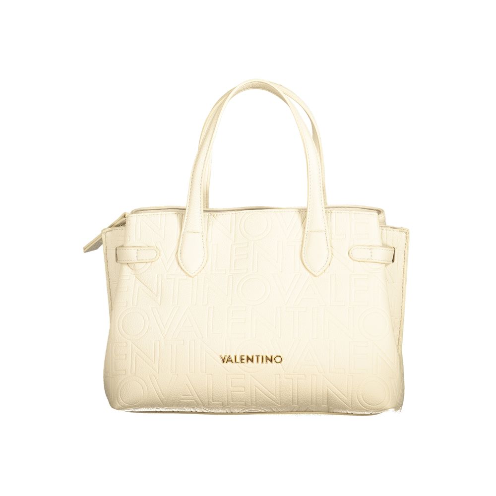 Front view with bag zipped and handles upright.