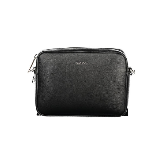 Alt Tag: Calvin Klein Black Polyethylene Women Handbag with adjustable strap and logo, ideal for stylish and modern accessory needs.
