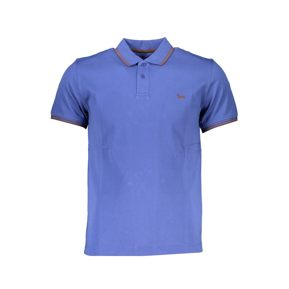 Harmont & Blaine Blue Cotton Polo Shirt