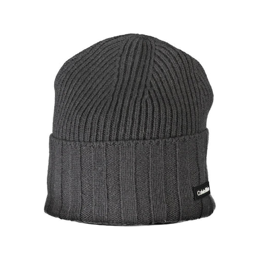 Calvin Klein Elegant Contrast Detail Gray Hat CA-27465