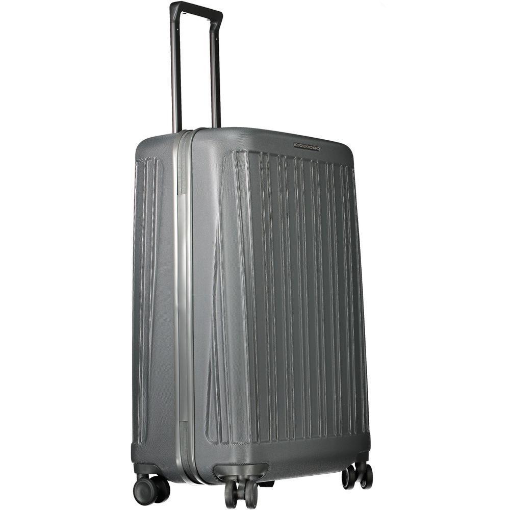 Front view with bag zipped and handles upright.
