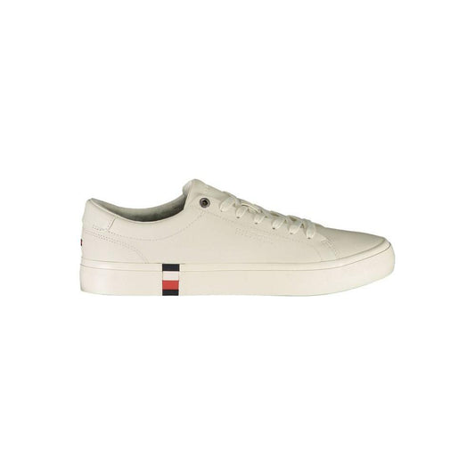 Tommy Hilfiger White Leather Men Sneaker