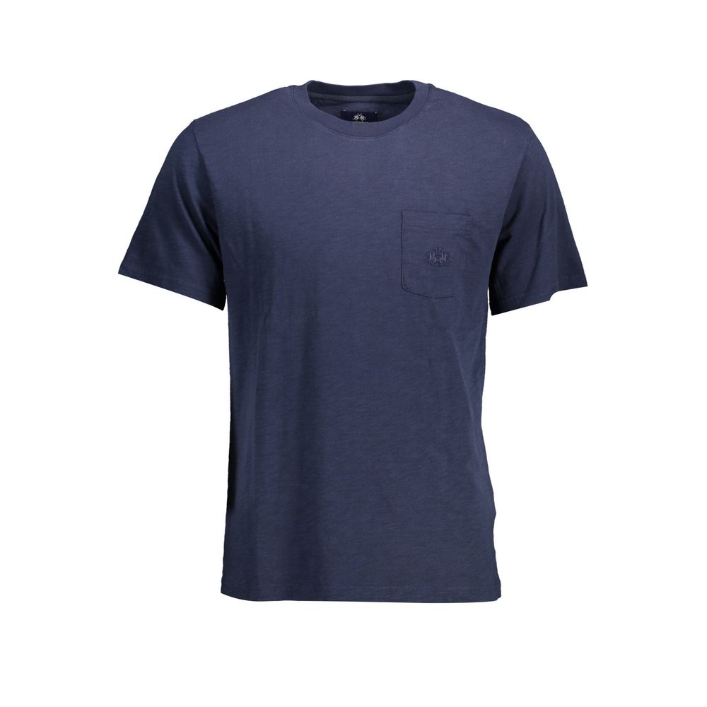 La Martina Blue Cotton T-Shirt