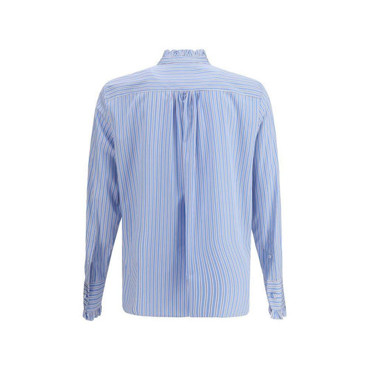 Valentino Striped plastron and ruffle Shirt VA-7V3ABP76AYASCJ-41